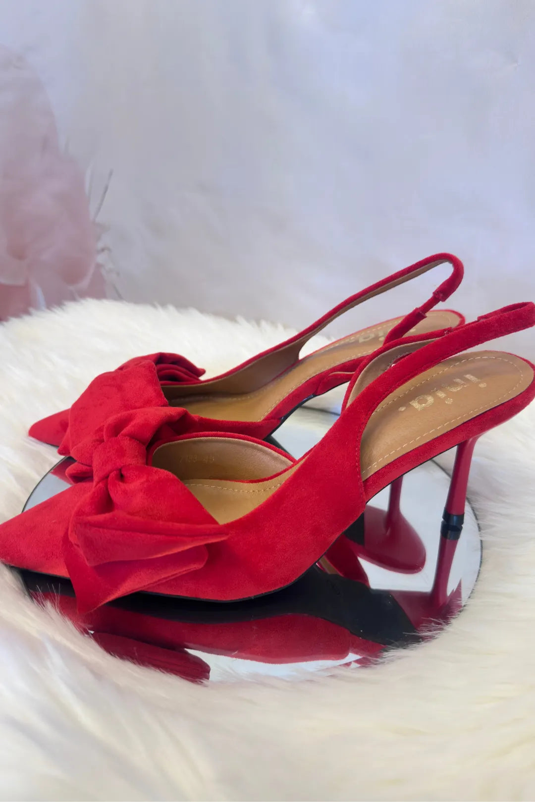 Slingback korkokengät rusetilla