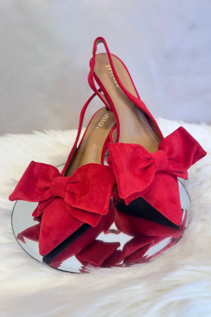 Slingback korkokengät rusetilla
