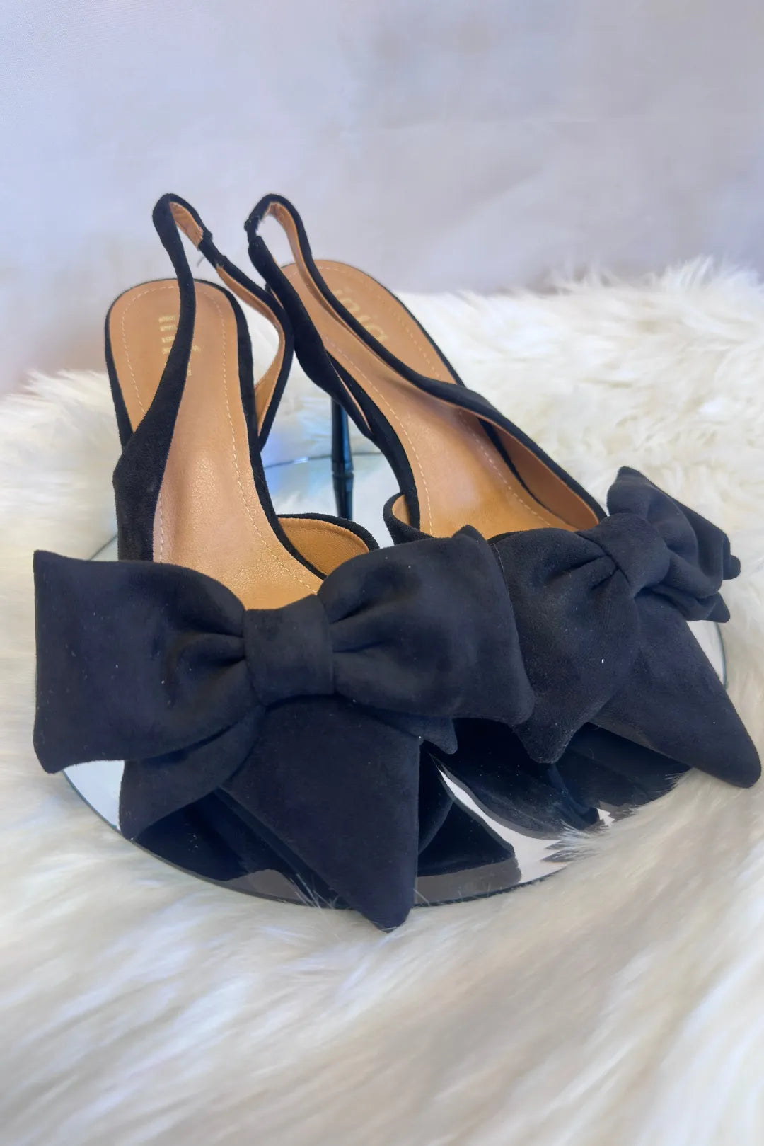 Slingback korkokengät rusetilla