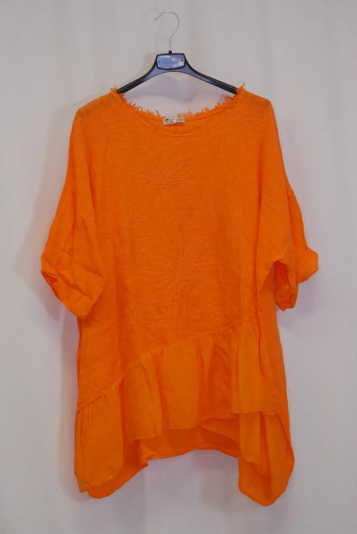 Tunika kukkakirjailulla XL/XXL Elviira