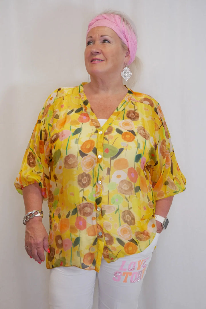 Silkkipaita napeilla Kerttu XL